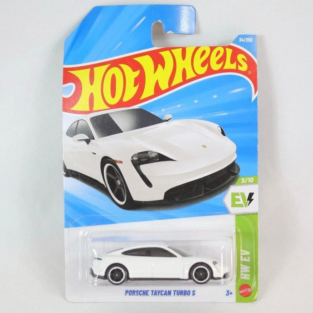 Hot Wheels White‎ Porsche Taycan Turbo S Toy Car - NEW